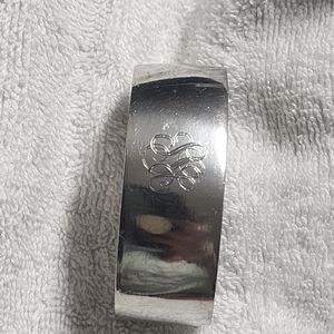 ADJUSTABLE ENGRAVED PEWTER CUFF BRACELT SSC? SSP?
